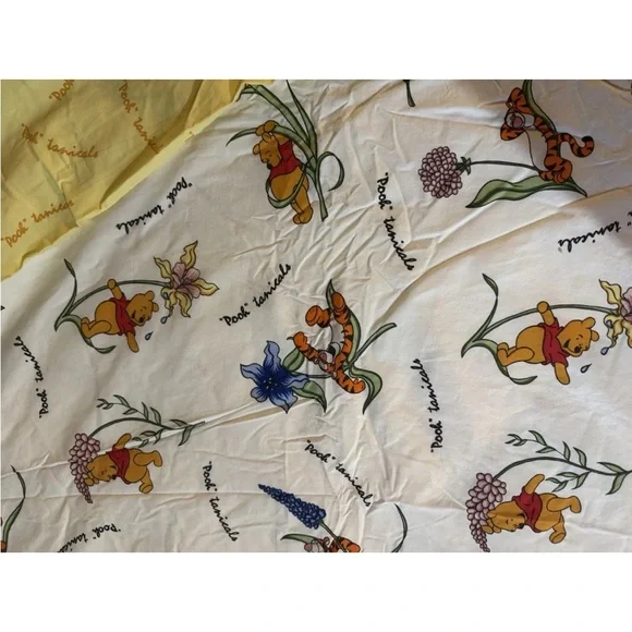 Vintage Disney Winnie the Pooh Tigger  Poohtanicals duvet & ruffle pillow shams - Picture 2 of 15